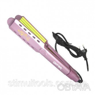 Описание:
Утюжок для волос гофре Gemei GM 2957 – это компактный инструмент, с по. . фото 1