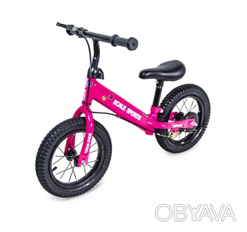 Велобег Scale Sports с дисковым тормозом, деткам от 2 лет. Розовый
Характеристик. . фото 1