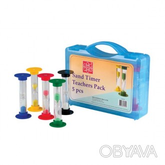 Набір Edu-Toys «Пісочні годинники для вчителя» (5 штук)–відмінний допоміжн. . фото 1