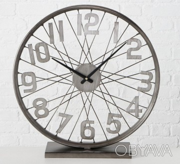 Настольные часы «Колесо Жизни»
Материал изготовления металл
Высота 52см.
 . . фото 1