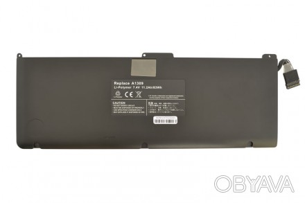Усиленная аккумуляторная батарея для ноутбука Apple A1309 7.4V Black 11200mAh OE. . фото 1