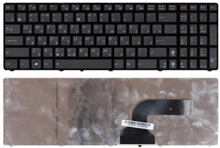 Клавиатура для ноутбука Asus K52 K53 G73 A52 G60 Black, (Black Frame) RU. Киев. фото 1 Клавиатура для ноутбука Asus K52 K53 G73 A52 G60 Black, (Black Frame) RU. Киев. фото 1