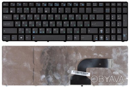 Клавиатура для ноутбука Asus K52 K53 G73 A52 G60 Black, (Black Frame) RU. . фото 1