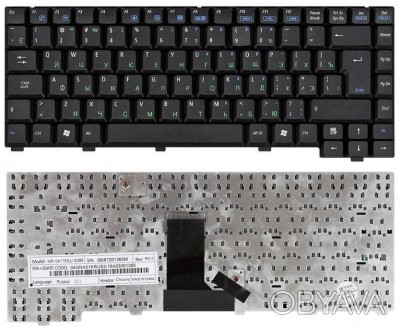 Клавиатура для ноутбука Asus EEE PC (A6R A6 A6M A6Rp A6T A6TC) Black, RU (вертик. . фото 1