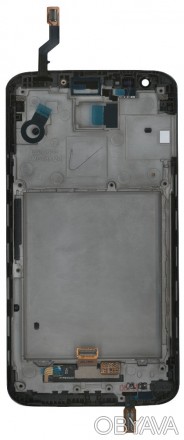 Матрица с тачскрином (модуль) для LG G2 D802 черный с рамкой. . фото 1