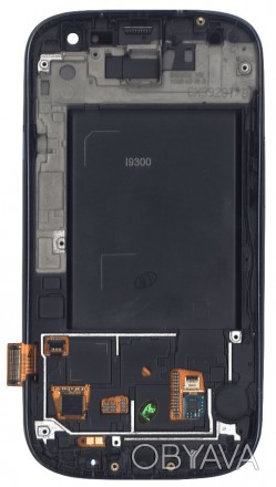 Матрица с тачскрином (модуль) для Samsung Galaxy S3 GT-I9300 черный с рамкой. . фото 1