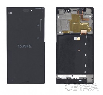 Матрица с тачскрином (модуль) для Xiaomi Mi-3 WCDMA с рамкой черный. . фото 1