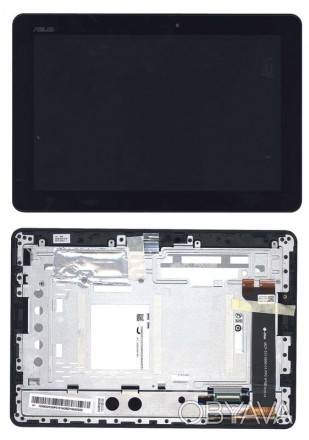 Матрица с тачскрином (модуль) для Asus MeMO Pad 10 (ME102A) V4.0 черный с рамкой. . фото 1