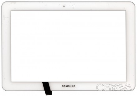 Тачскрин (Сенсорное стекло) для планшета Samsung Galaxy Tab 10.1" P7500 белый. . фото 1