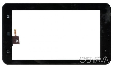 Тачскрин (Сенсорное стекло) для планшета ZTE V9 черный с рамкой. . фото 1