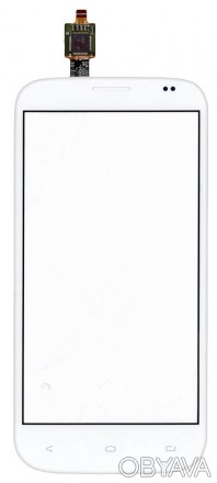 Тачскрин (Сенсорное стекло) для смартфона Fly IQ4404 Spark белый. . фото 1