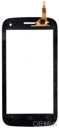Тачскрин (Сенсорное стекло) для смартфона Fly IQ450 Horizon черный. . фото 1
