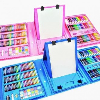 Набор для рисования чемодан 208 предметов Цвет синий
Детский набор для рисовани. . фото 3