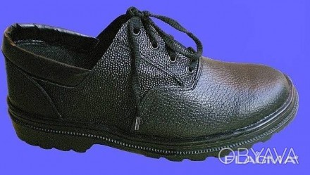 Туфли рабочие юфть/кирза 
Обувь изготавливается с жестким подноском, текстильным. . фото 1