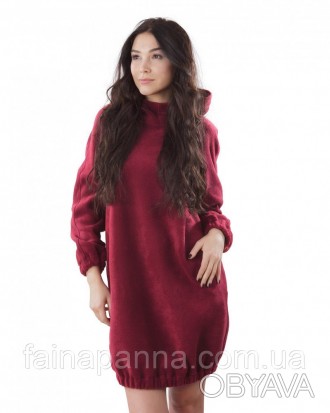 
 Теплое ,мягкое флисовое платье от торговой марки ВОЛ
Качество флиса очень высо. . фото 1