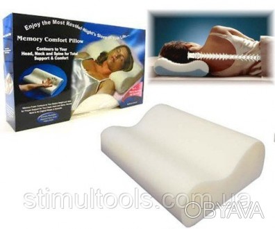 Описание:
Подушка Memory Foam Pillow поддерживает позвоночник и шею в анатомичес. . фото 1