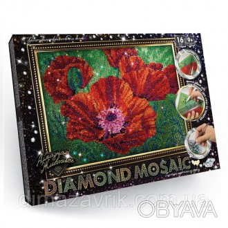 Набор для творчества "Diamond Mosaic" Маки А4 формат
«DIAMOND MOSAIC» – серия на. . фото 1