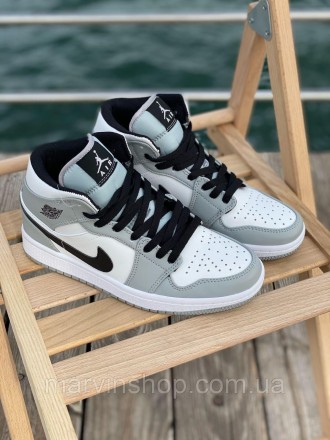 Кроссовки мужские серые Nike Jordan 1 Retro (04614). Київ. фото 1 Кроссовки мужские серые Nike Jordan 1 Retro (04614). Київ. фото 1