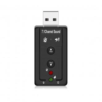 Внешняя звуковая карта Lesko USB Спартак 3D Sound 7.1 для подключения наушников . Запорожье. фото 1 Внешняя звуковая карта Lesko USB Спартак 3D Sound 7.1 для подключения наушников . Запорожье. фото 1