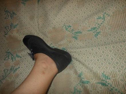 Туфли серые кожаные Rjasan West (4 1/2) 37. Одевались пару раз. Кожа плотная. Уд. . фото 5