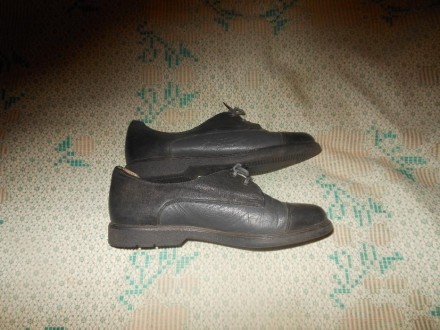 Туфли серые кожаные Rjasan West (4 1/2) 37. Одевались пару раз. Кожа плотная. Уд. . фото 2