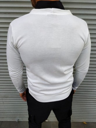 Артикул: 1892 ( рубашка 1880 )Мужской белый кардиганРазмеры: S,M,L,XLМатериал: Т. . фото 5