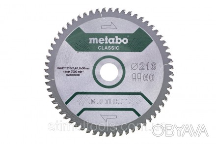 Описание
 
Твердосплавный пильный диск Metabo Multi cut Classic 305х30 на 80 зуб. . фото 1