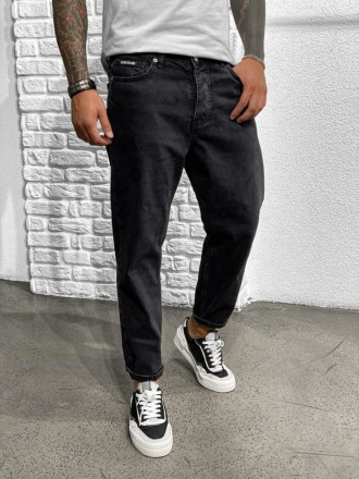 Артикул: BLI 15Мужские джинсы свободные чёрныеМатериал: 97% хлопок , 3% эластанП. . фото 2