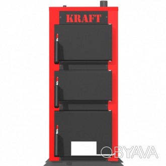Твердотопливный котел на угле Kraft К 20 кВт с ручным управлением и чугунные кол