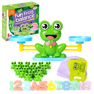 Обучающая настольная игра для детей Fun Frog balance поможет Вашему малышу с лег. . фото 1