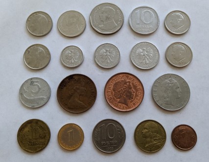Предлагаю вот такие монеты разных стран мира.
Всё что на фото - есть в наличии.. . фото 3