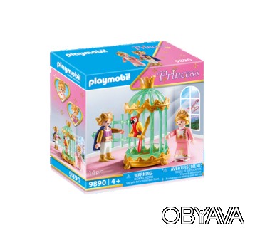 
Playmobil 9890 
Серия Принцессы 
Королевские дети с клеткой для попугаев 
 
При. . фото 1