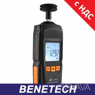 Тахометр цифровой контактный BENETECH GM8906