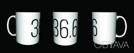 Чашка с печатью 36,6 . . фото 1
