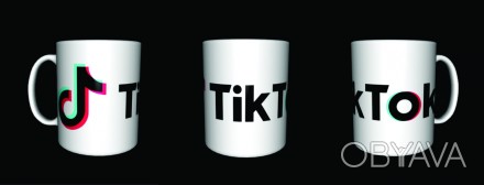 Чашка с печатью Tik Tok. . фото 1
