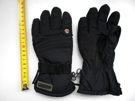 Теплые черные непромокаемые детские перчатки  Trespass
На возраст:  7-8 лет.  М. . фото 5