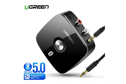 Bluetooth 5.0 аудио приемник ресивер звука Ugreen 40759E RCA aptX LL. Краматорск. фото 1 Bluetooth 5.0 аудио приемник ресивер звука Ugreen 40759E RCA aptX LL. Краматорск. фото 1