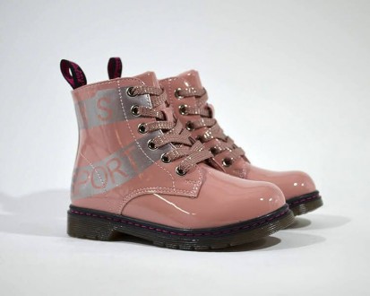 Ботинки WeeSTEP арт.5001-P, лак, розовый Материал верха - искусственная кожа, ла. . фото 3