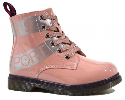 Ботинки WeeSTEP арт.5001-P, лак, розовый Материал верха - искусственная кожа, ла. . фото 2