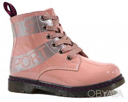 Ботинки WeeSTEP арт.5001-P, лак, розовый Материал верха - искусственная кожа, ла. . фото 1