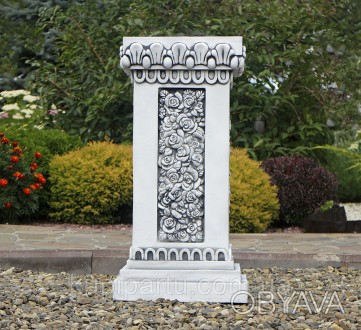 Садовая скульптура в сером цвете из «искусственного камня» выполнена в форме кол. . фото 1