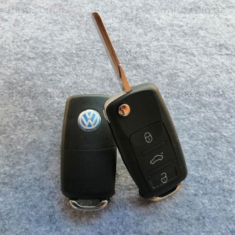 Корпус ключ с лезвие для автомобилей маркиVolkswagenSkodaSeatЛезвие HU66Батарейк. . фото 2