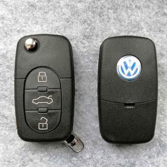 Корпус ключа для автомобилей Volkswagen Skoda Seat2 кнопки Лезвие HU66Тип батаре. . фото 2
