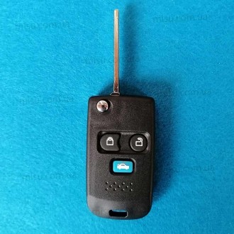 Корпус ключа + пульт центрального замка Ford Mazda3 кнопки Без логотипа. . фото 2