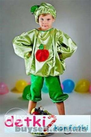 карнавальний костюм яблуко
підійде на ріст 116-128,  новий, прокат 200 грн/доба. . фото 1