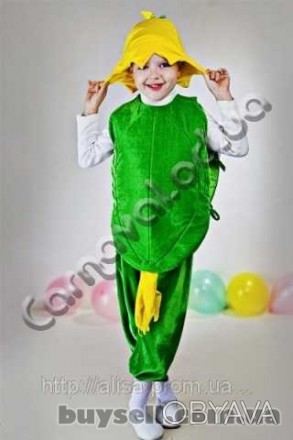 карнавальний костюм огірок, підійде на ріст 116-128,  новий, прокат 200 грн/доба. . фото 1