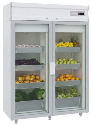 Холодильный шкаф-витрина Polair DM114-S без канапе со стеклянными дверями предна. . фото 2