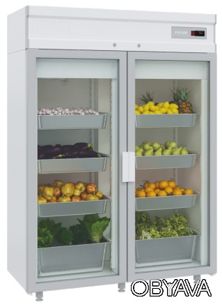Холодильный шкаф-витрина Polair DM114-S без канапе со стеклянными дверями предна. . фото 1