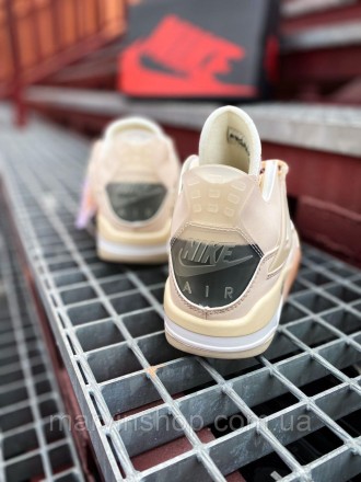 Кроссовки женские бежевые Nike Air Jordan 4 Retro 
Потрясающие женские кроссовки. . фото 8
