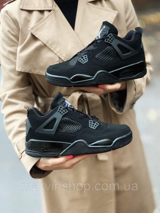 Кроссовки мужские черные Nike Air Jordan 4 
Долгожданная расцветка уже в наличии. . фото 2